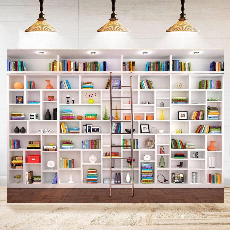 Home Office Zoom Background - Toile de fond photographique pour étagère
