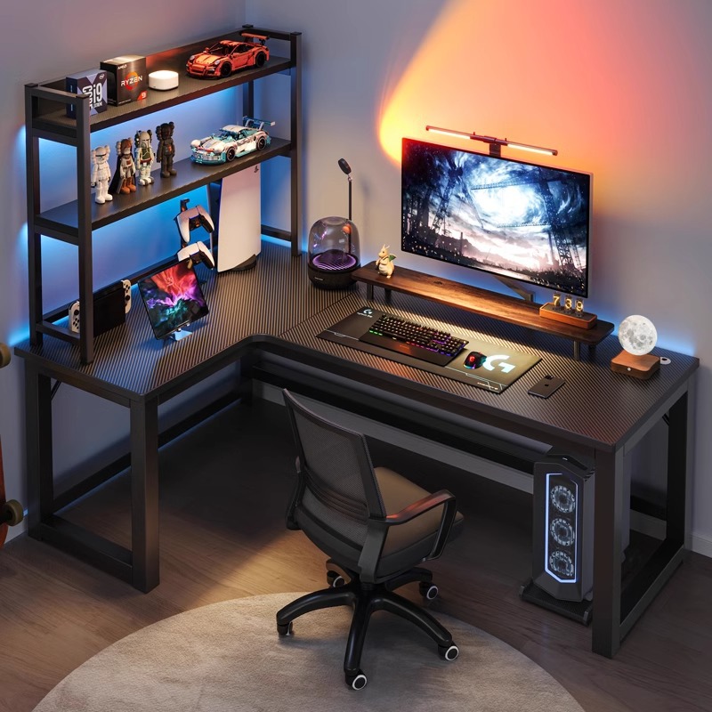 Home Office L Shaped Desk - Bureau d'ordinateur Table d'angle maison Table