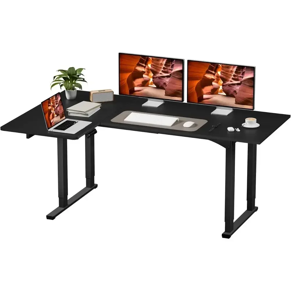 Home Office L Shaped Desk - Bureau en forme de L à