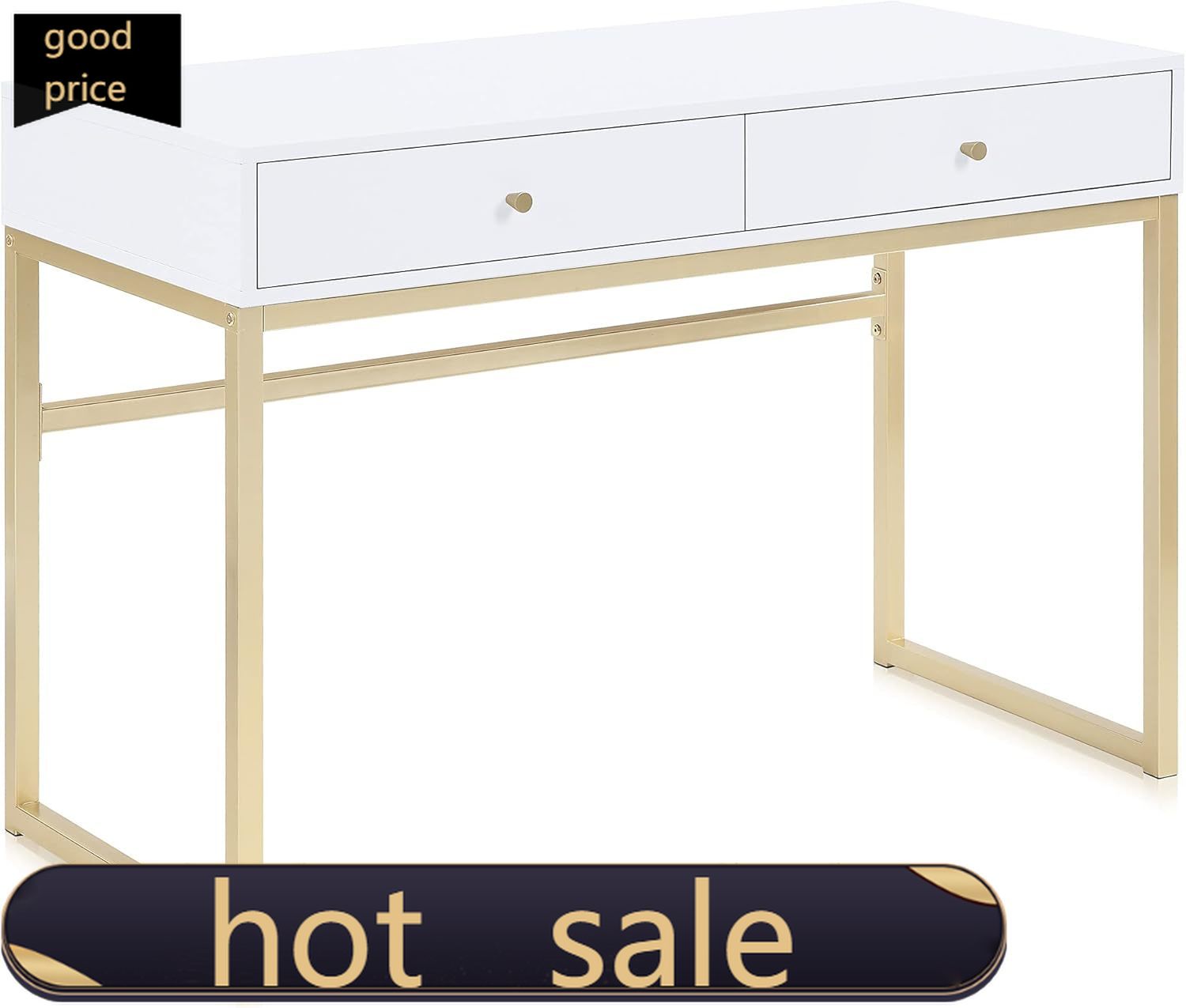 Home Office With Two Desks - Table de maquillage moderne de 42