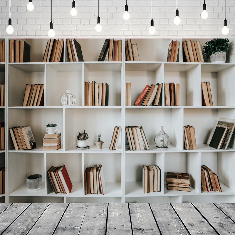 Home Office Zoom Background - Toile de fond photographique murale blanche