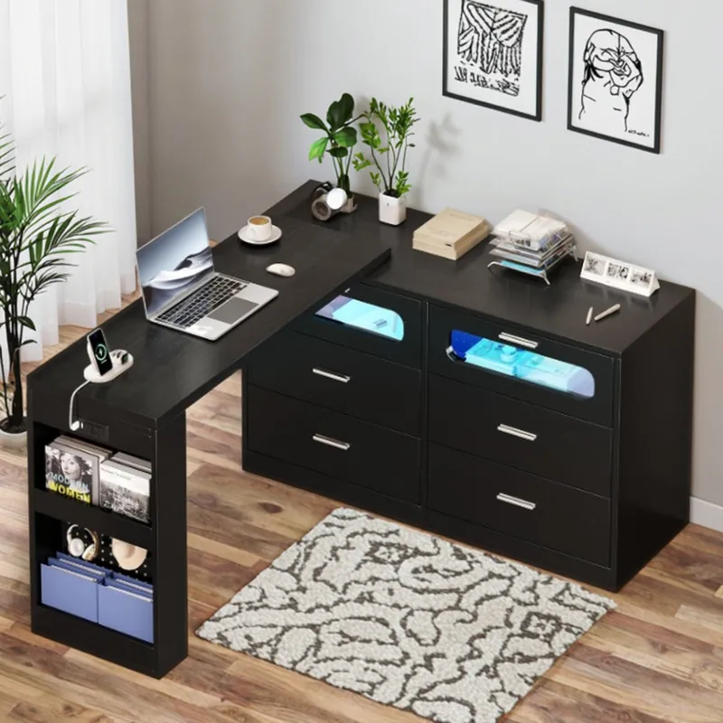 Bureau d'angle en forme de L a - Home Office L Shaped Desk avis et prix