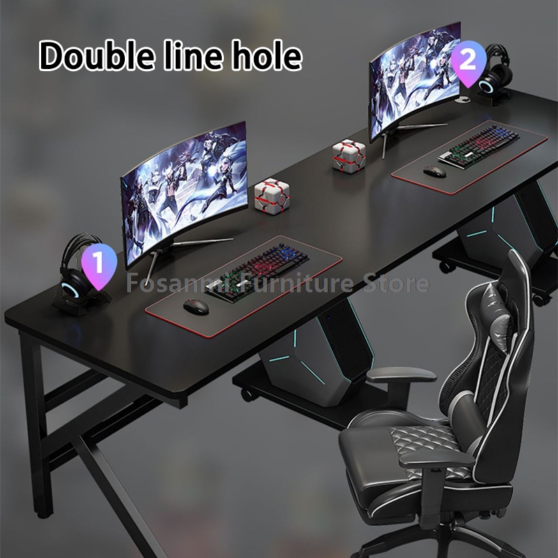 Grand bureau de jeu pour 2 per - Home Office With Two Desks avis et prix