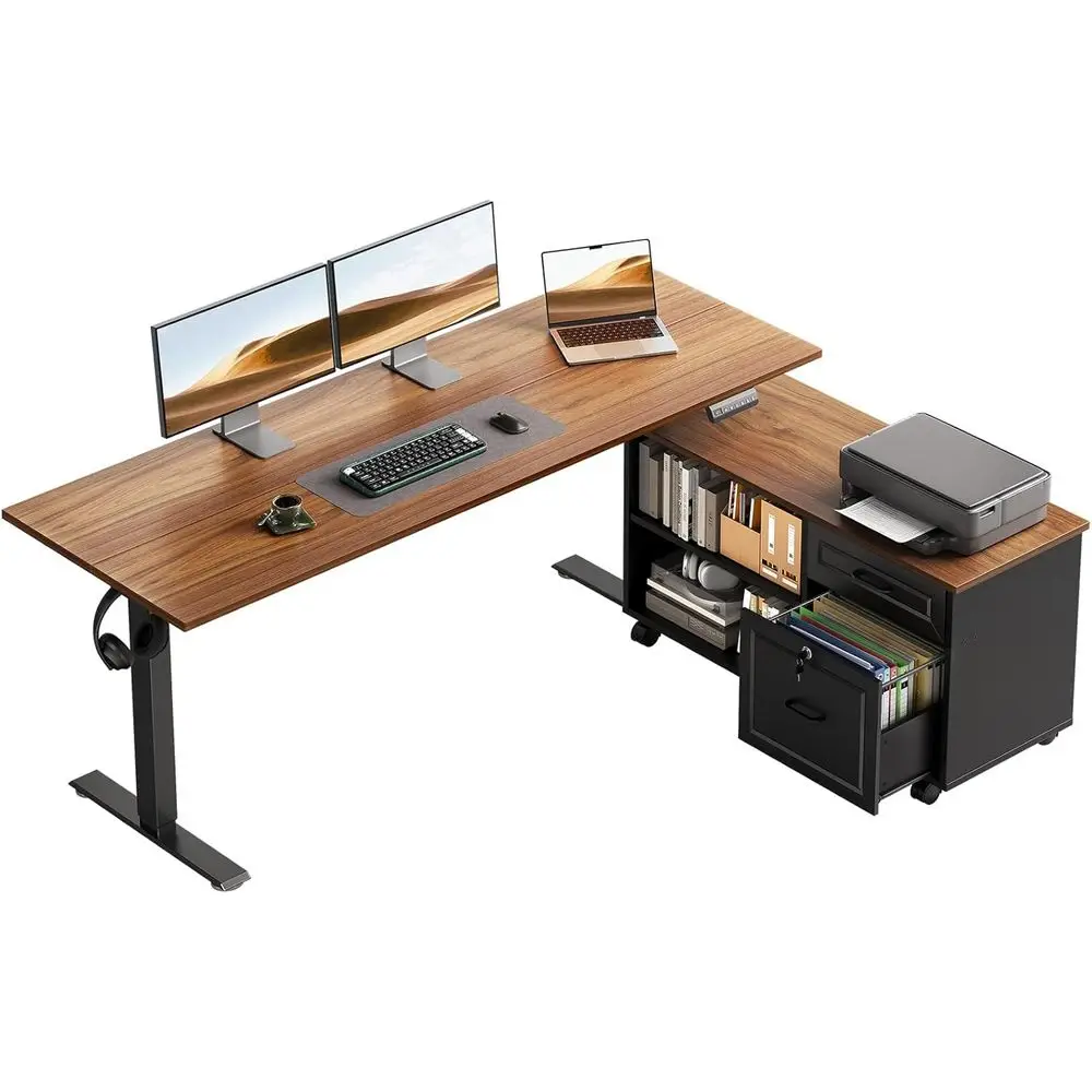 Bureau électrique en forme de  - Home Office L Shaped Desk avis et prix