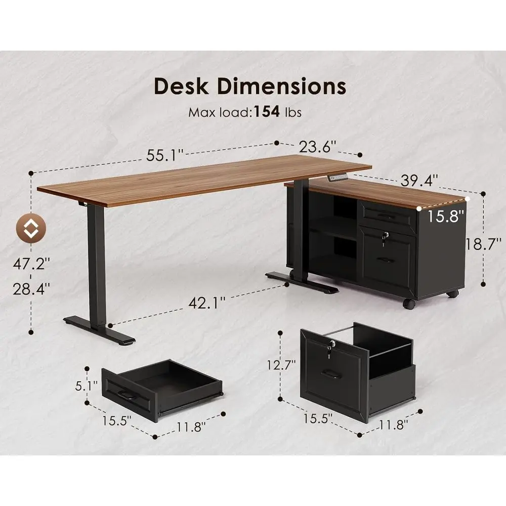 Bureau électrique en forme de  - Home Office L Shaped Desk avis et prix