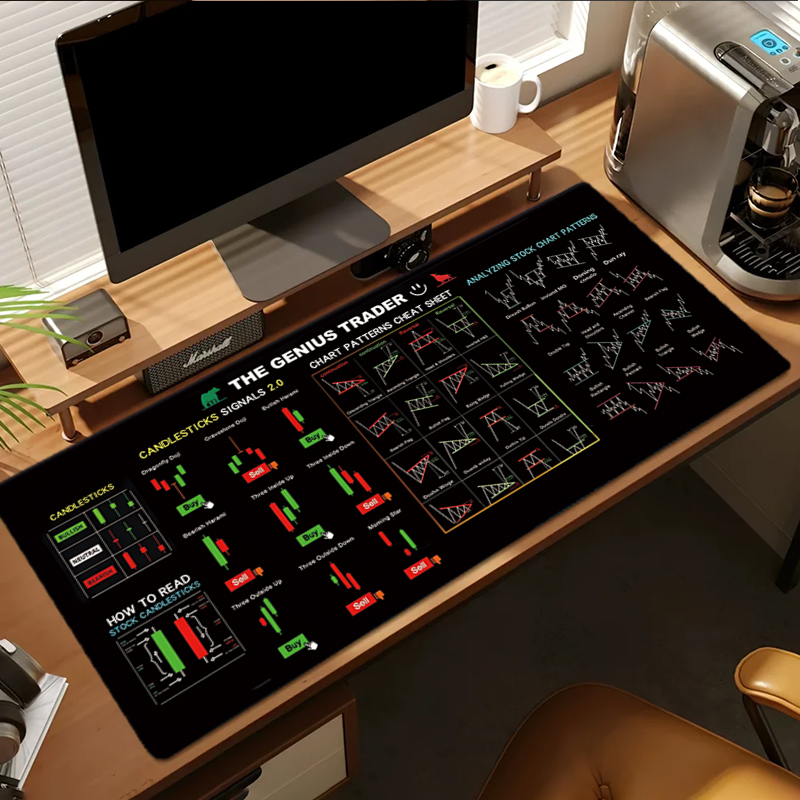 EXCO Stock Market Trader Tapis - Home Office Keyboard And Mouse avis et prix