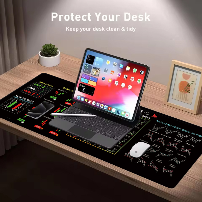 EXCO Stock Market Trader Tapis - Home Office Keyboard And Mouse avis et prix