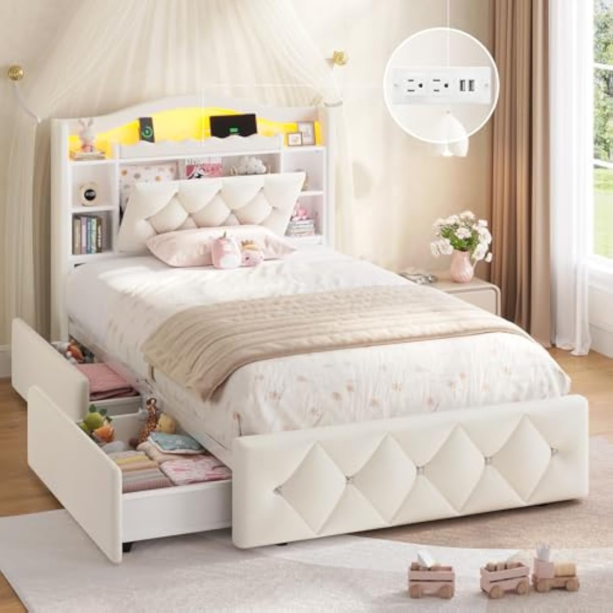 Lit double à plateforme avec t - Bookcase Wood Shelf avis et prix