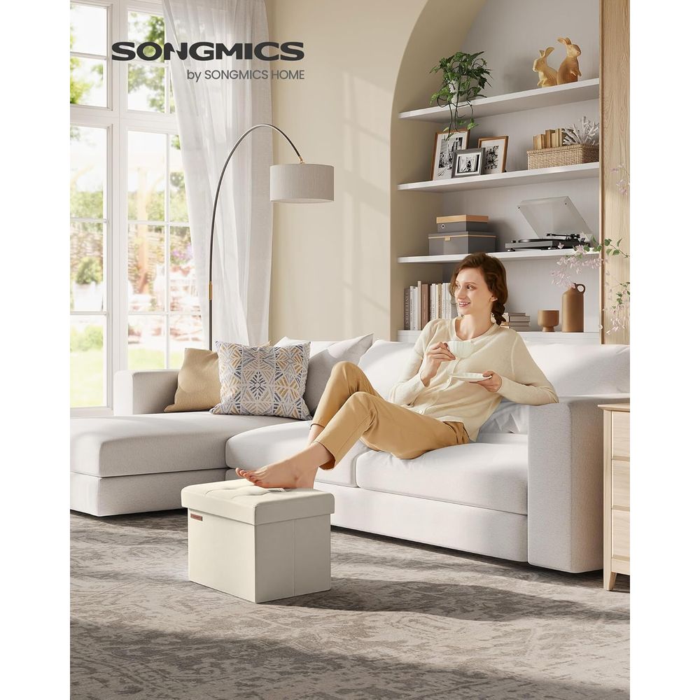 Pouf de rangement compact, rep - Home Office In Living Room avis et prix