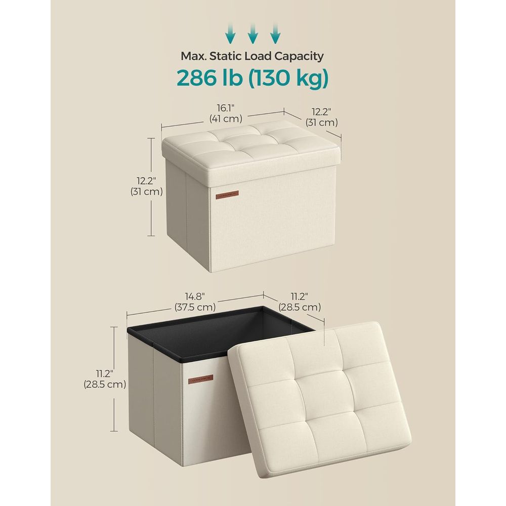 Pouf de rangement compact, rep - Home Office In Living Room avis et prix