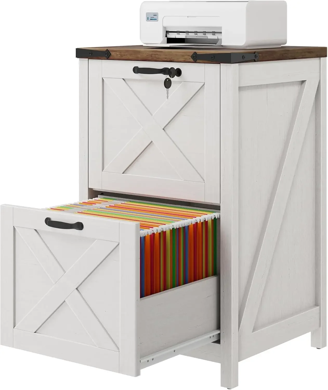 Meuble de rangement vertical e - Home Office With Two Desks avis et prix