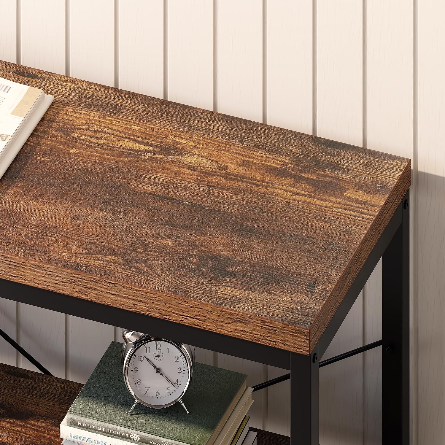 Étagère industrielle à 3 nivea - Bookcase Wood Shelf avis et prix