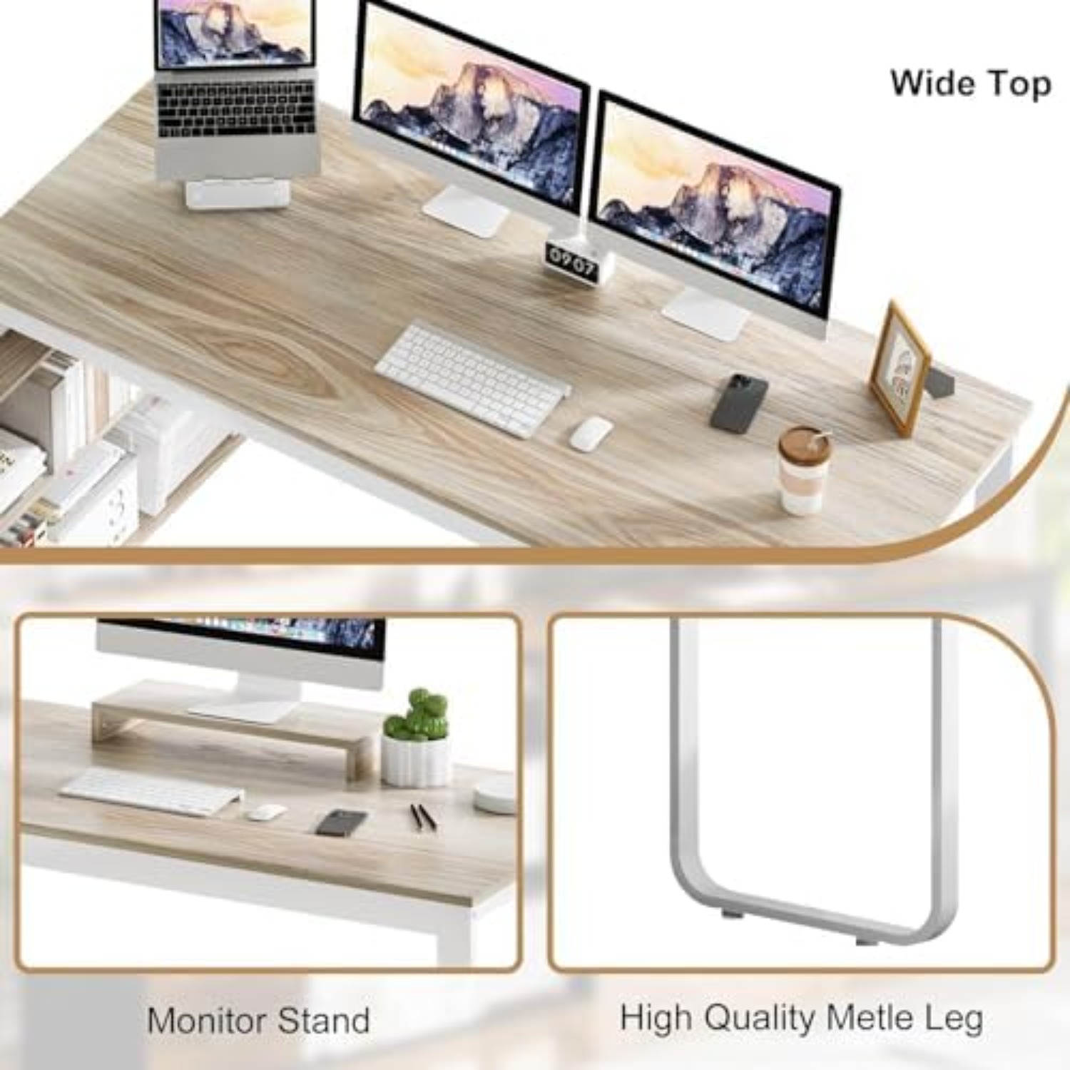 Bureau en forme de L de 55 po  - Home Office L Shaped Desk avis et prix