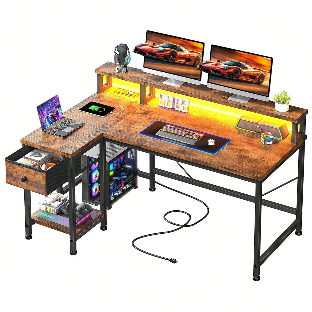 Bureau de jeu en forme de L ma - Home Office L Shaped Desk avis et prix