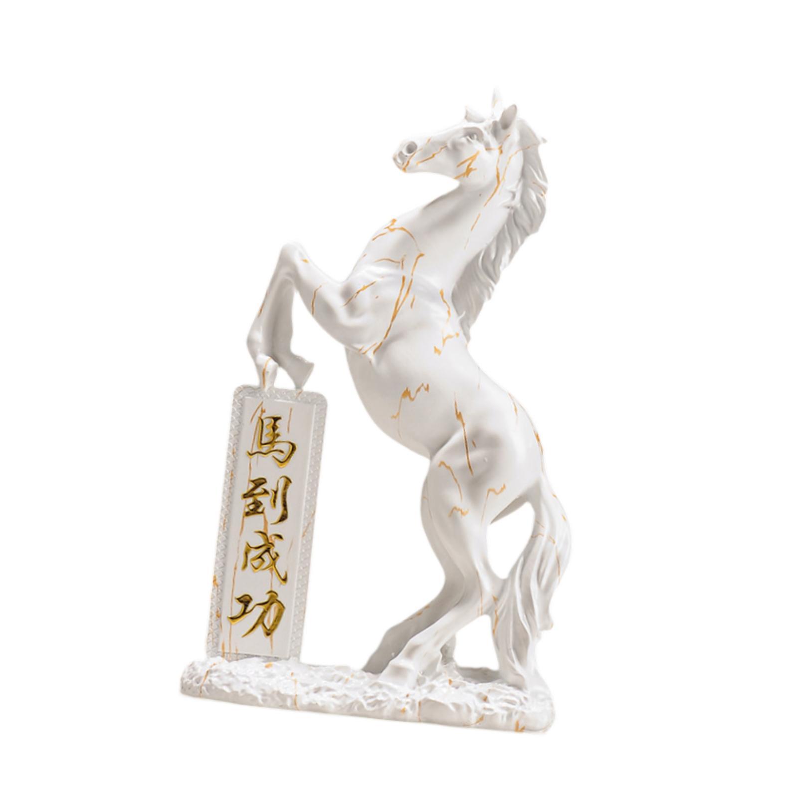 Statue de cheval en résine, dé - Home Office Representative avis et prix