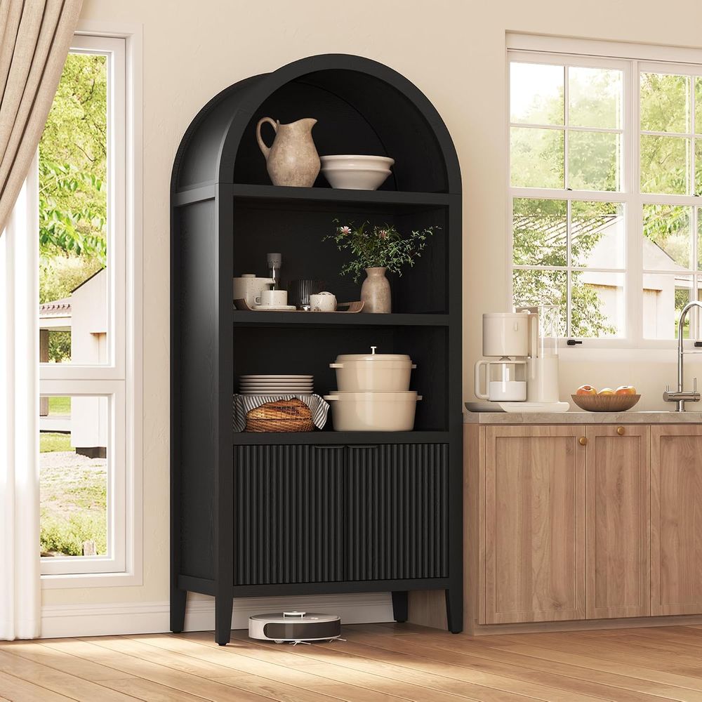 Bibliothèque arquée Yusong de  - Bookcase Wood Shelf avis et prix