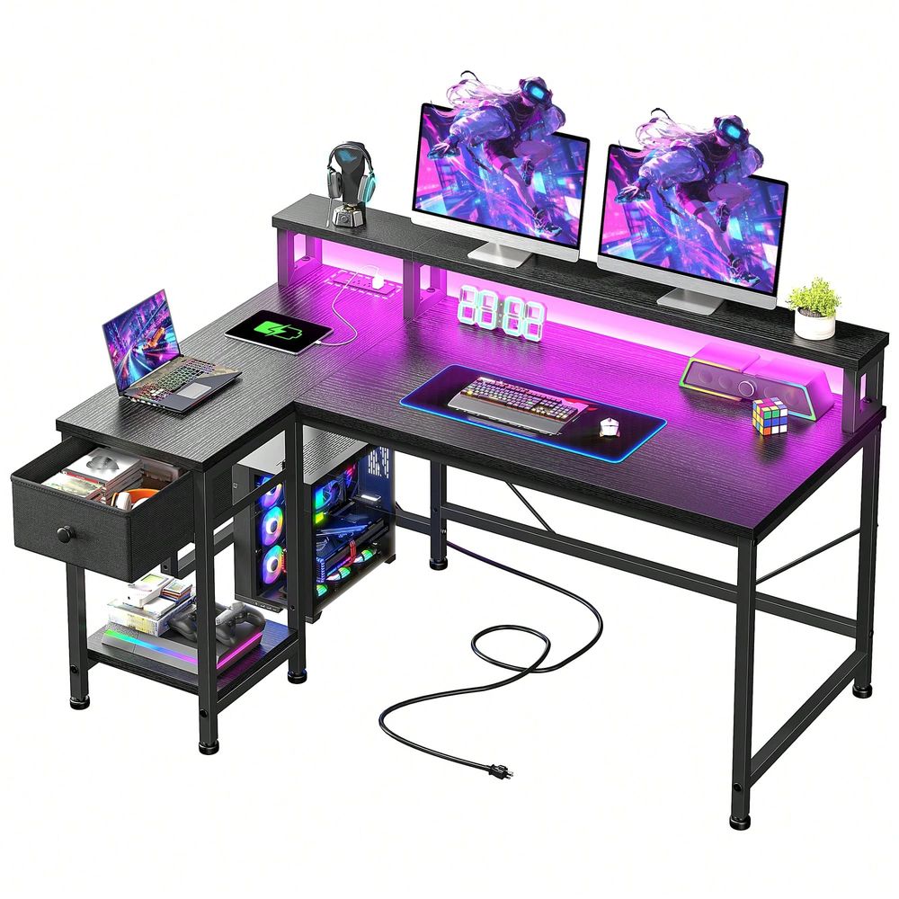 Bureau de jeu en forme de L no - Home Office L Shaped Desk avis et prix