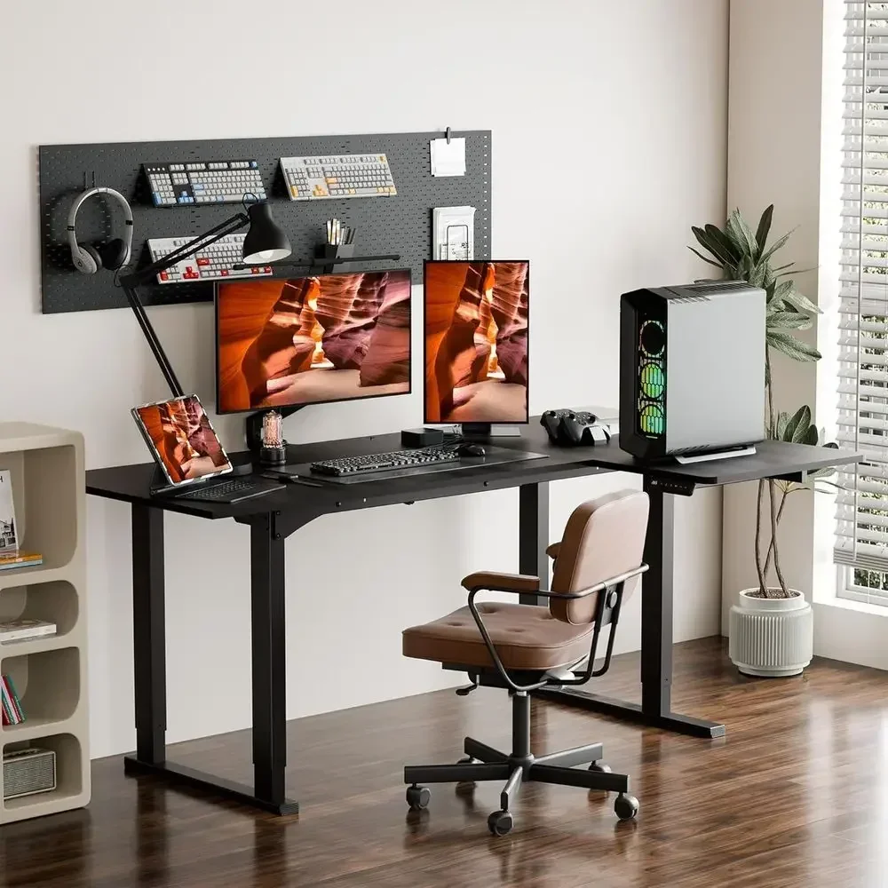 Bureau en forme de L à hauteur - Home Office L Shaped Desk avis et prix