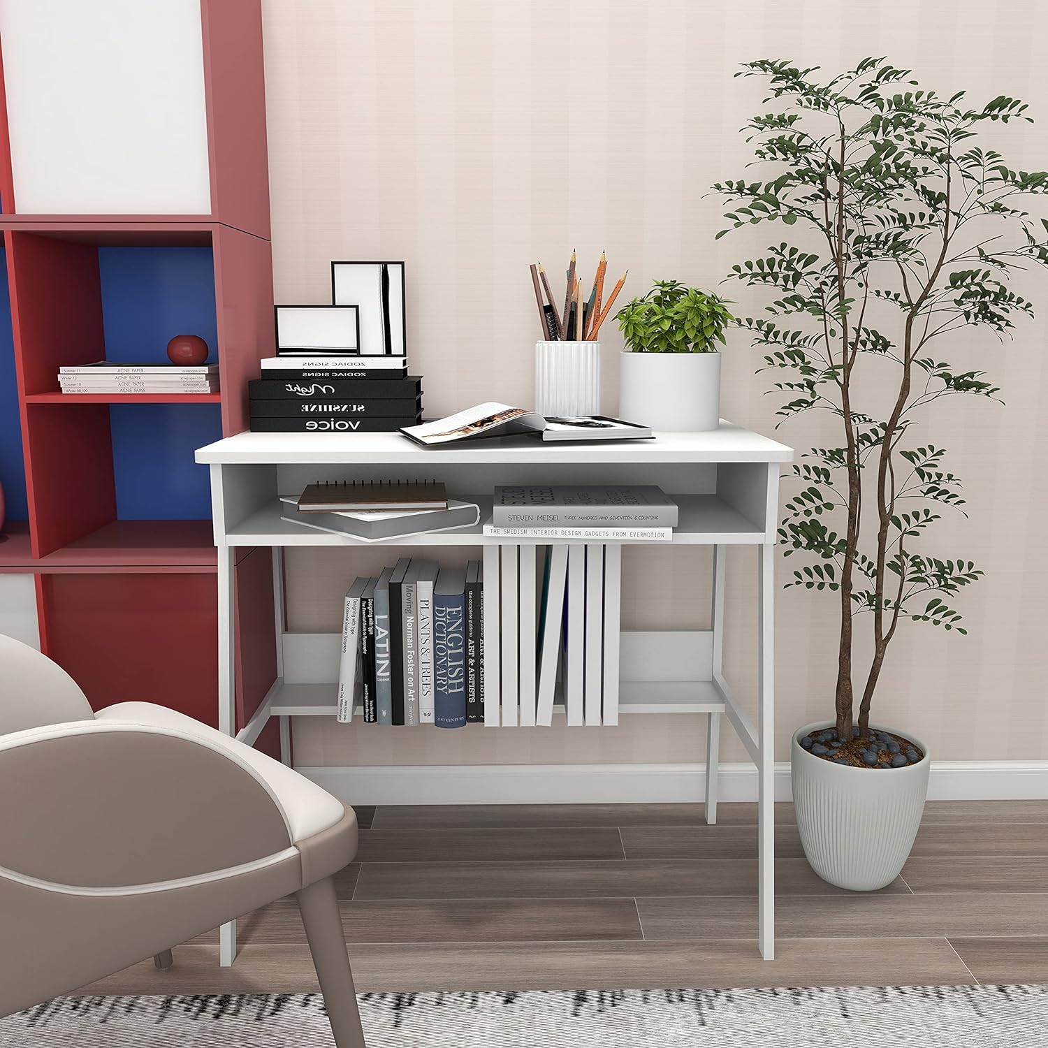 Bureau d'ordinateur en bois Co - Home Office With Two Desks avis et prix