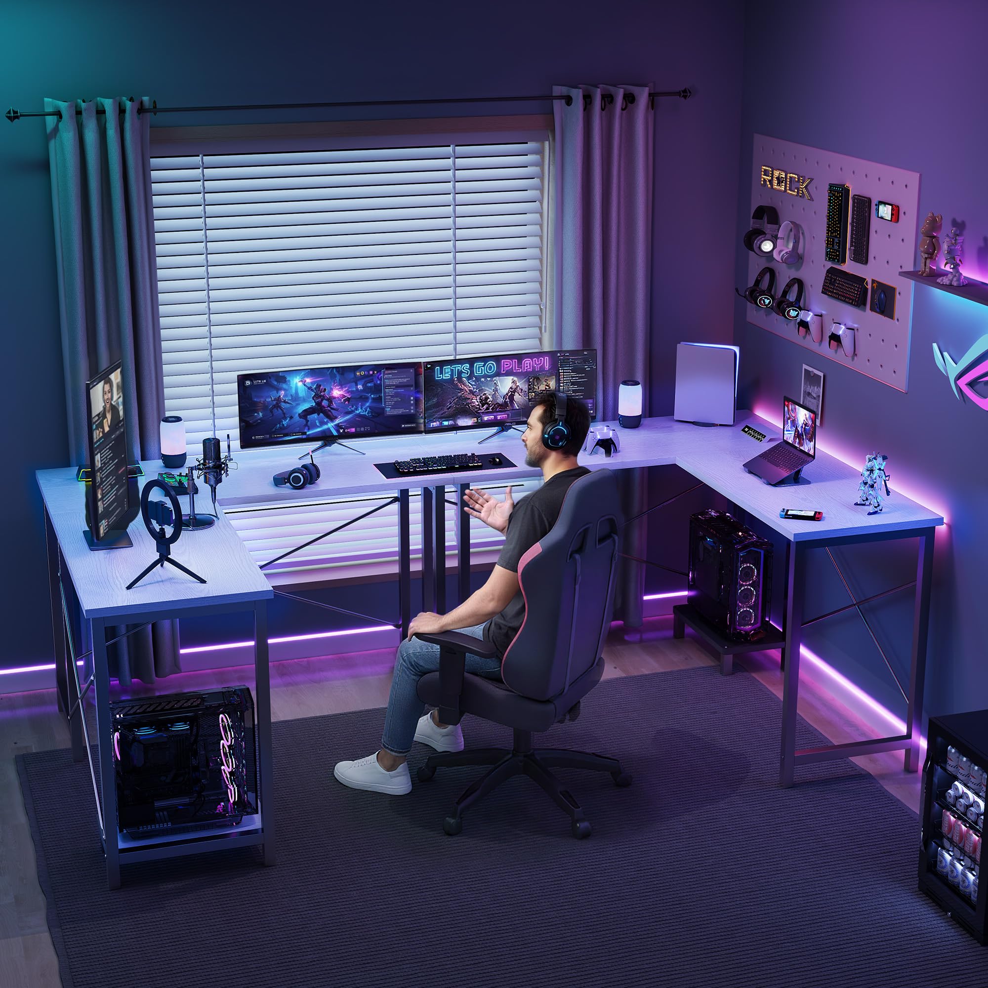 Bureau d'angle en forme de L J - Home Office L Shaped Desk avis et prix