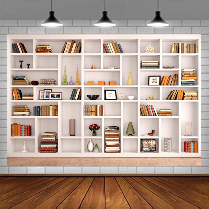 Fond de photographie bibliothè - Home Office Zoom Background avis et prix