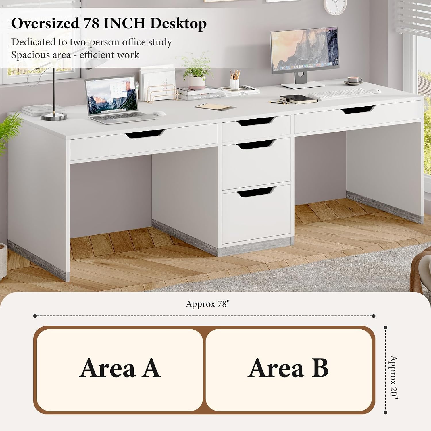 Bureau pour deux personnes de  - Home Office With Two Desks avis et prix