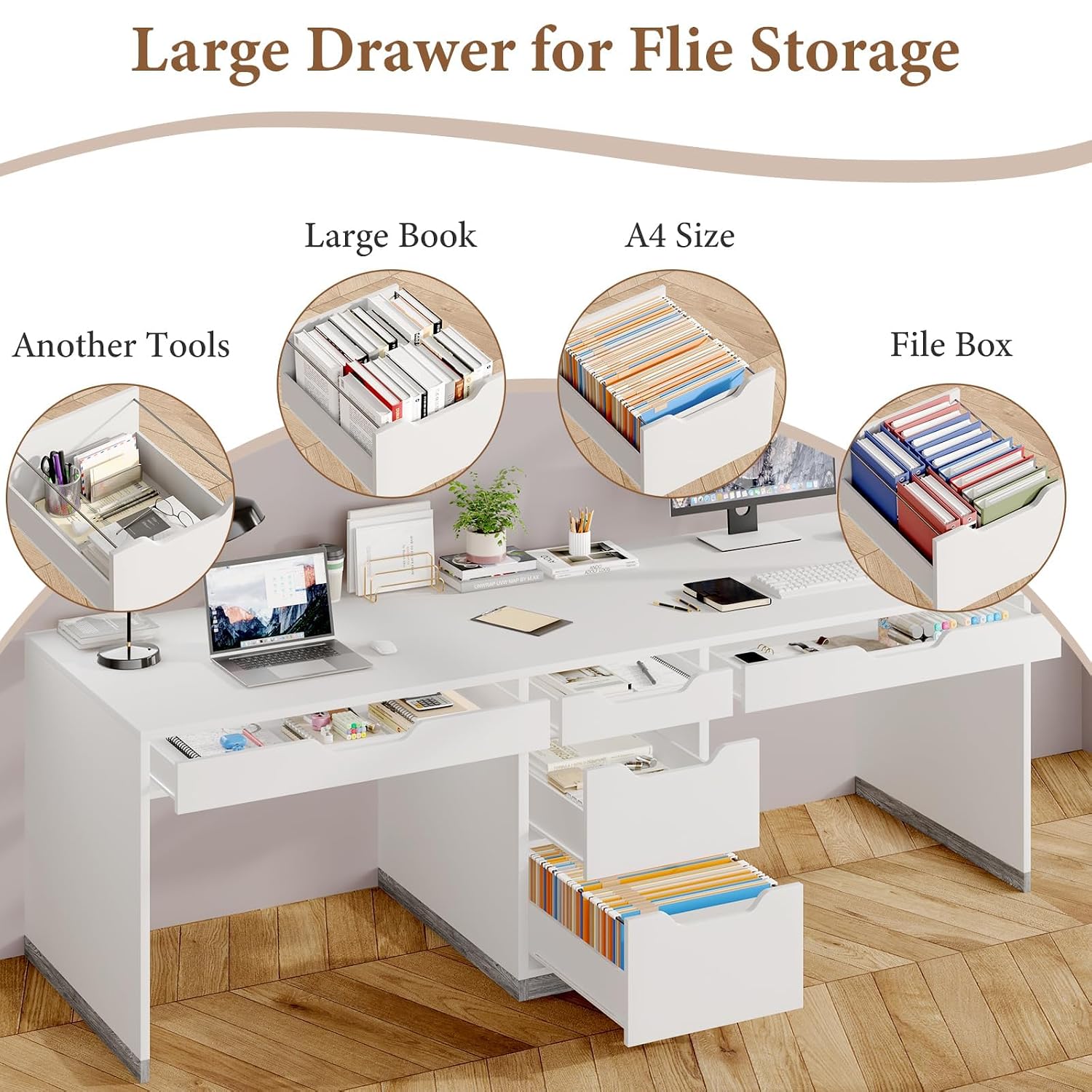 Bureau pour deux personnes de  - Home Office With Two Desks avis et prix