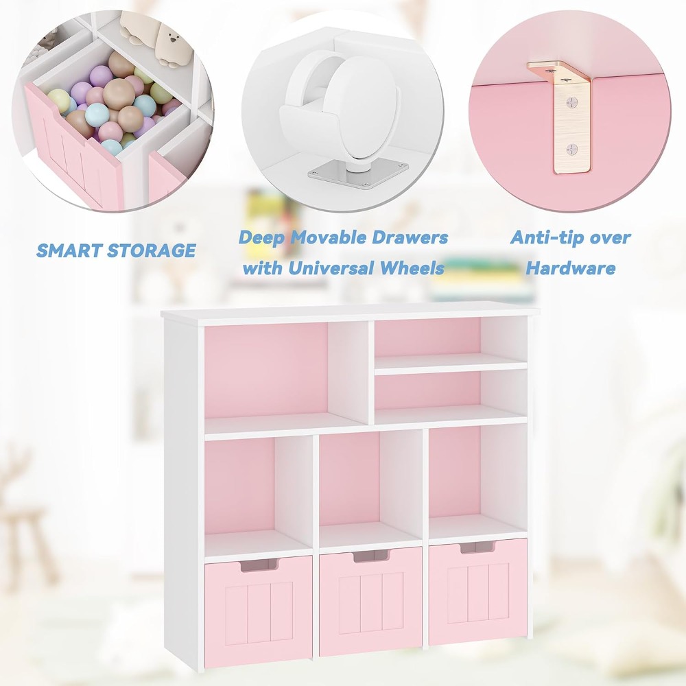 Étagère de rangement multifonc - Bookcase Wood Shelf avis et prix