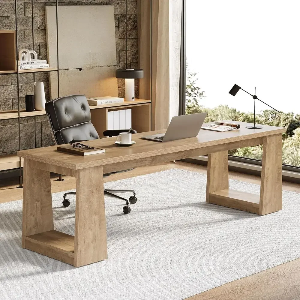Bureau de travail rustique mar - Home Office With Two Desks avis et prix