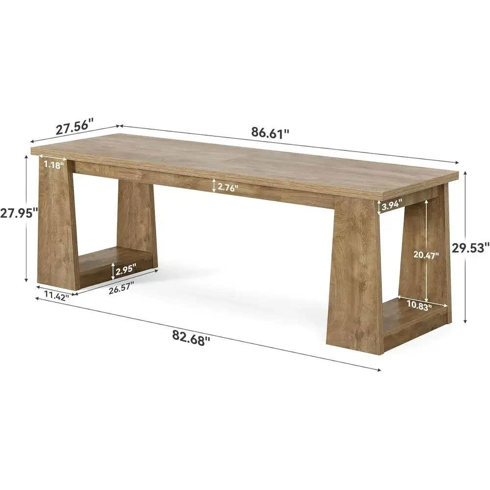 Bureau de travail rustique mar - Home Office With Two Desks avis et prix