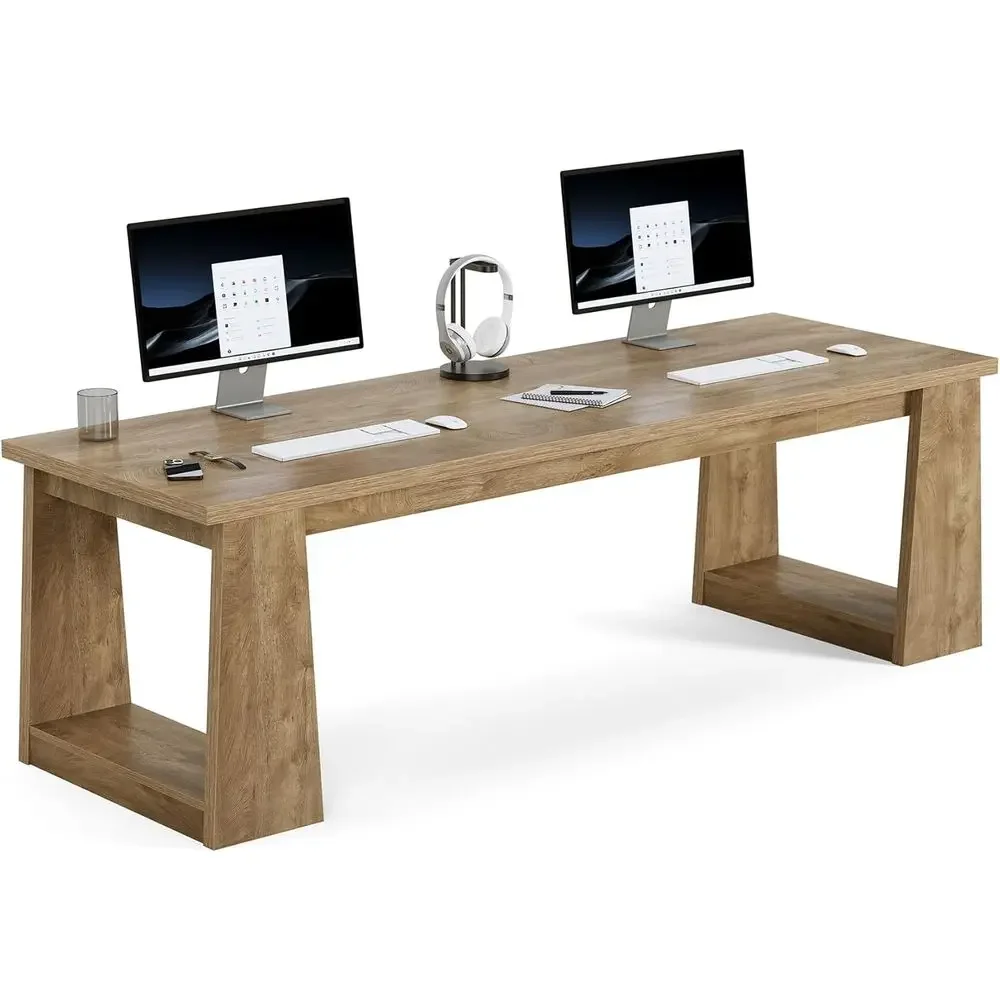 Bureau de travail rustique mar - Home Office With Two Desks avis et prix