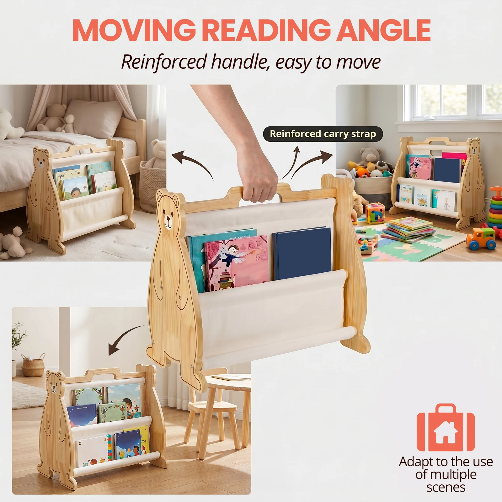 Étagère à livres pour enfants, - Bookcase Wood Shelf avis et prix