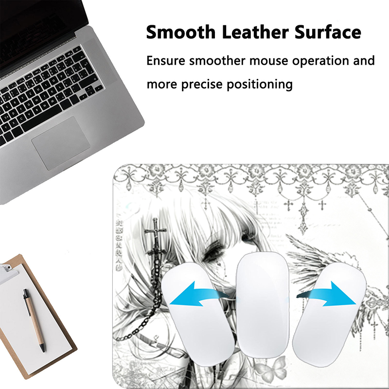 Tapis de souris en cuir noir e - Home Office Keyboard And Mouse avis et prix